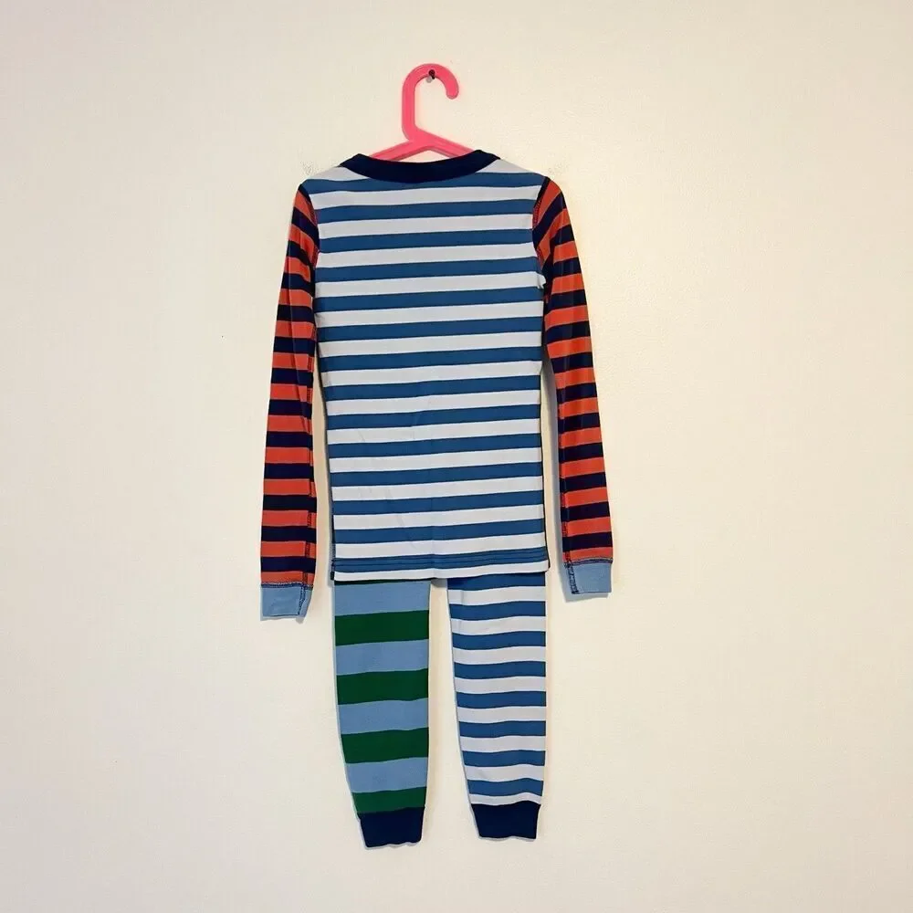 Hanna Andersson Mix It Up Long John Pajama Set Size 8 (130cm)